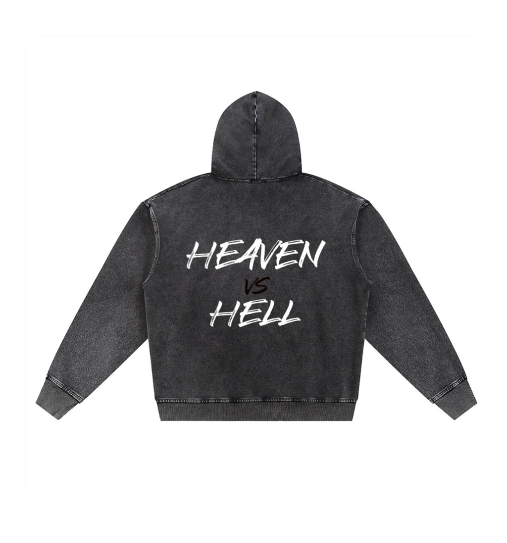 Heaven+Hell Zip-Up Sweater