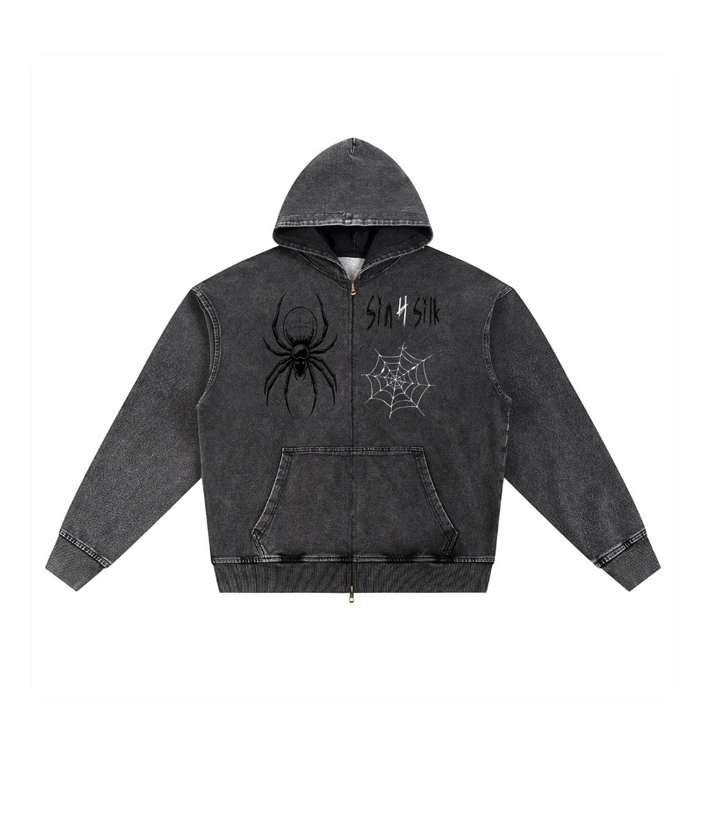 Heaven+Hell Zip-Up Sweater